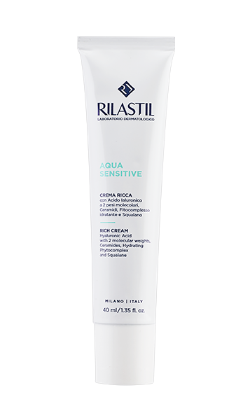 RILASTIL AQUA SENSITIVE CREMA VISO IDRATANTE RICCA PELLE SECCA E MOLTO SECCA 40ML